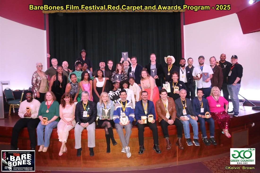 2025 BareBones International Film Festival awards at the Roxy Theater