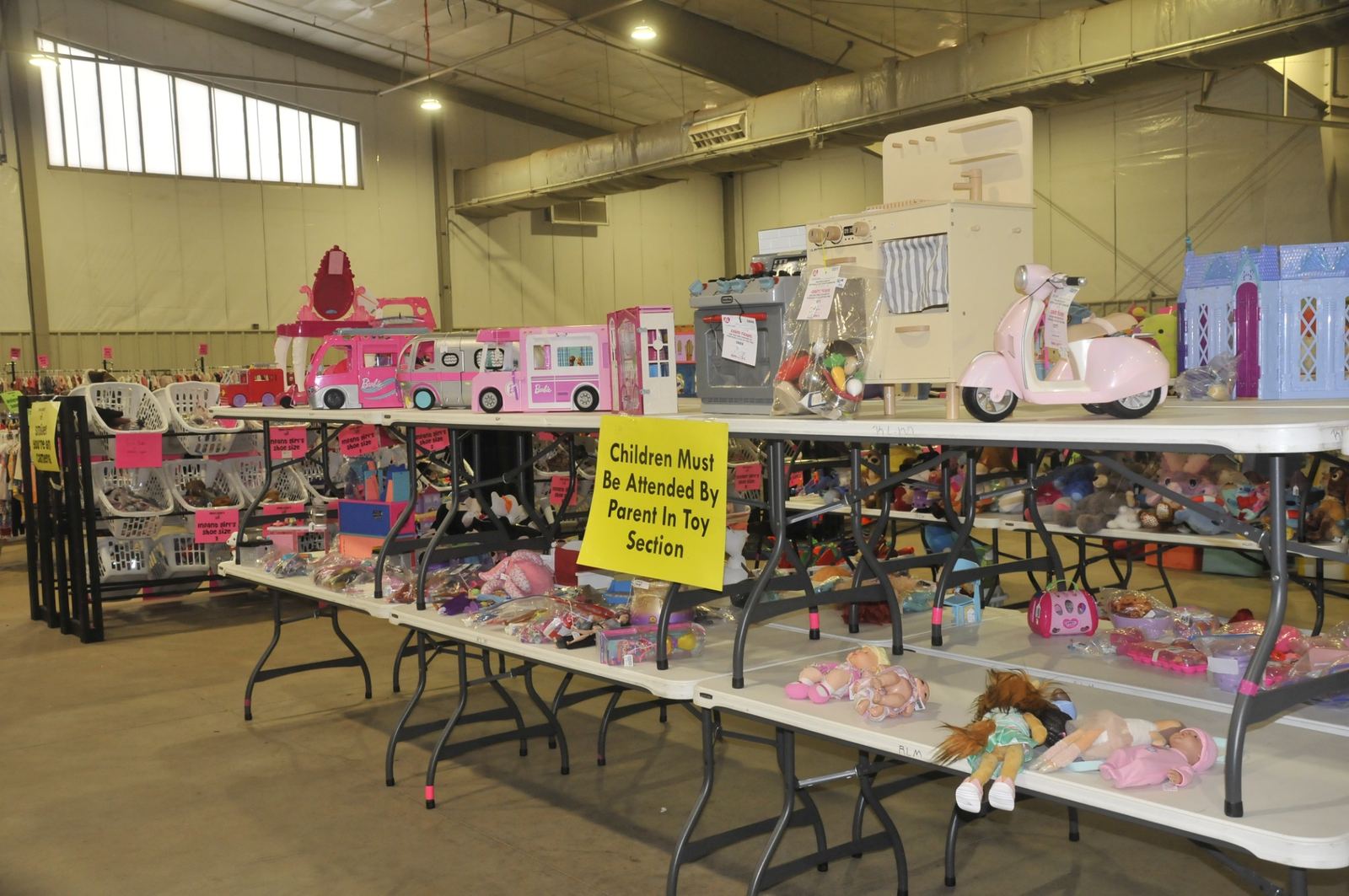 Children's toys, dolls and play kitchens at Rhea Lana's of Muskogee October 2026