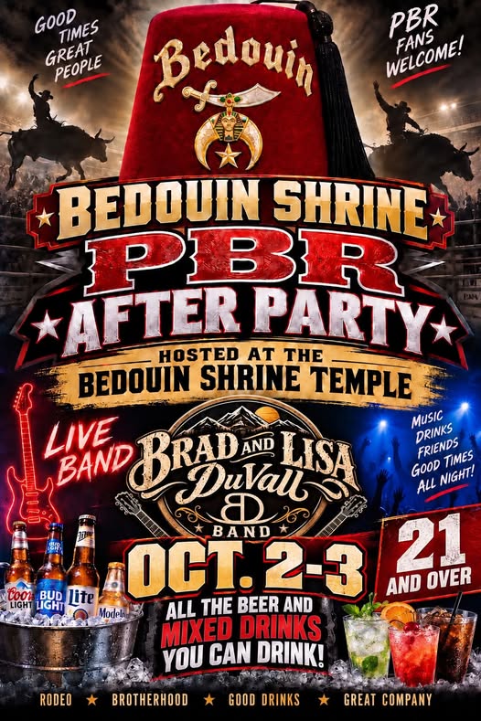 Bedouin Shrine PBR After Party flyer