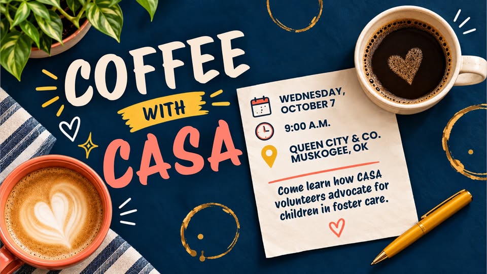 Coffee with CASA Muskogee flyer