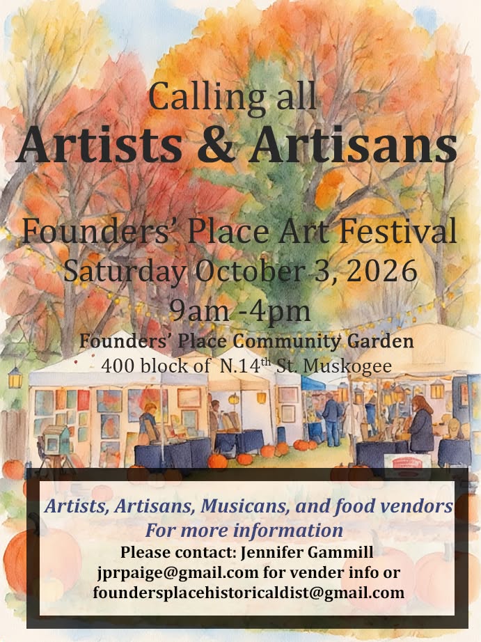 Founders' Place Fall Art Fest flyer