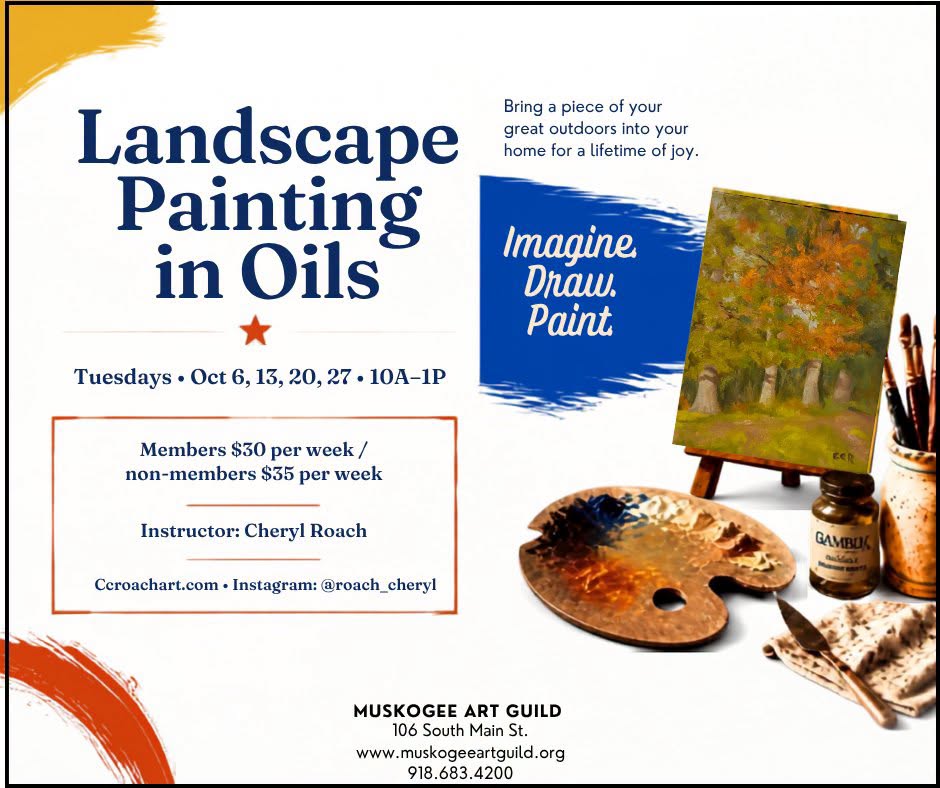 Landscape Painting in Oils flyer
