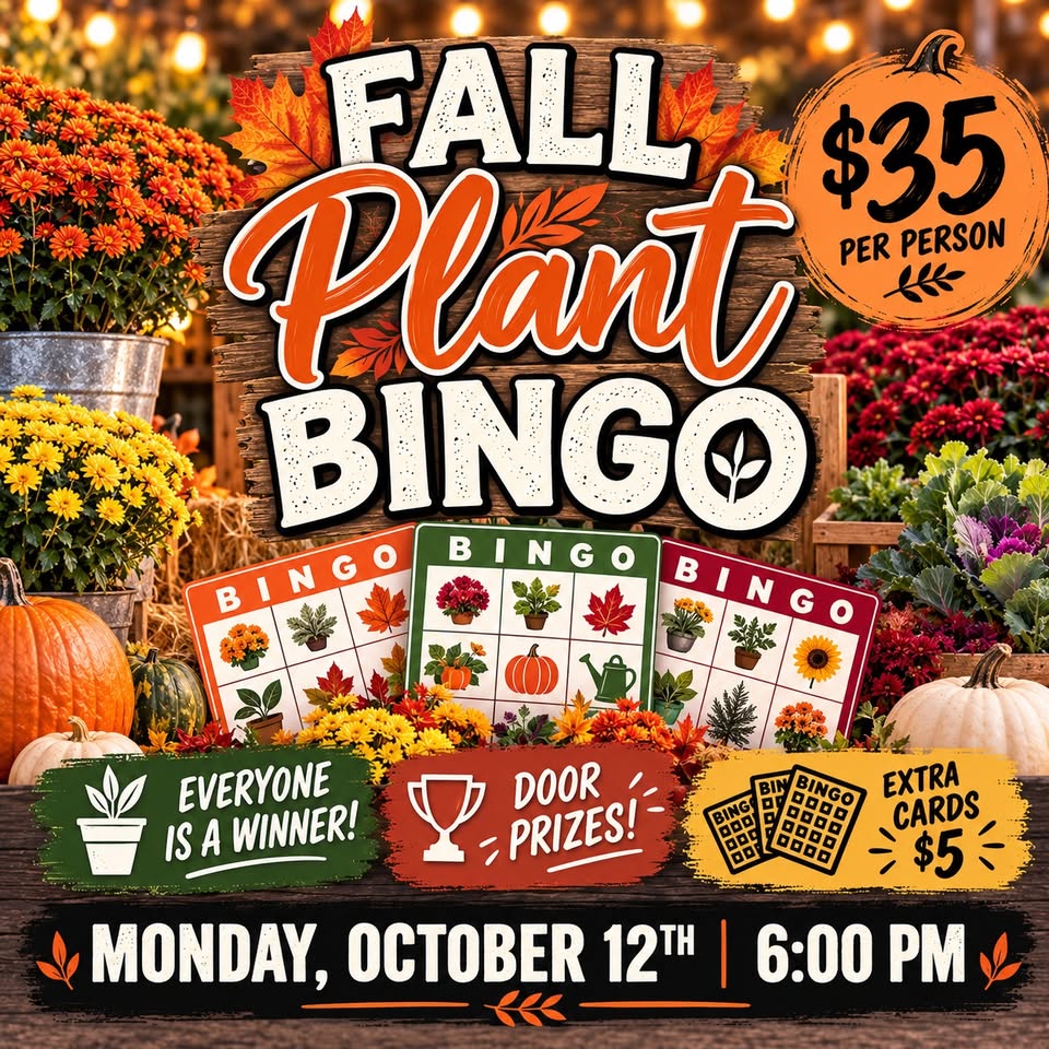 Plant Bingo at Wood Co Outdoor Living