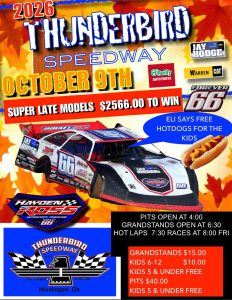 Thunderbird Speedway 2026 Season Finale